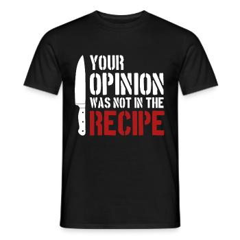 Chef & Kitchen Hobby Cook Gifts - Men's T-Shirt - black - Front - AI Model Male 178 light (178cm)