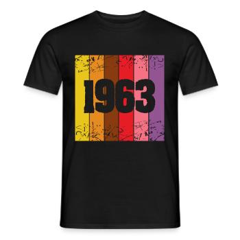 63er - Männer T-Shirt - Schwarz - Vorne - AI Model Male 178 light (178cm)