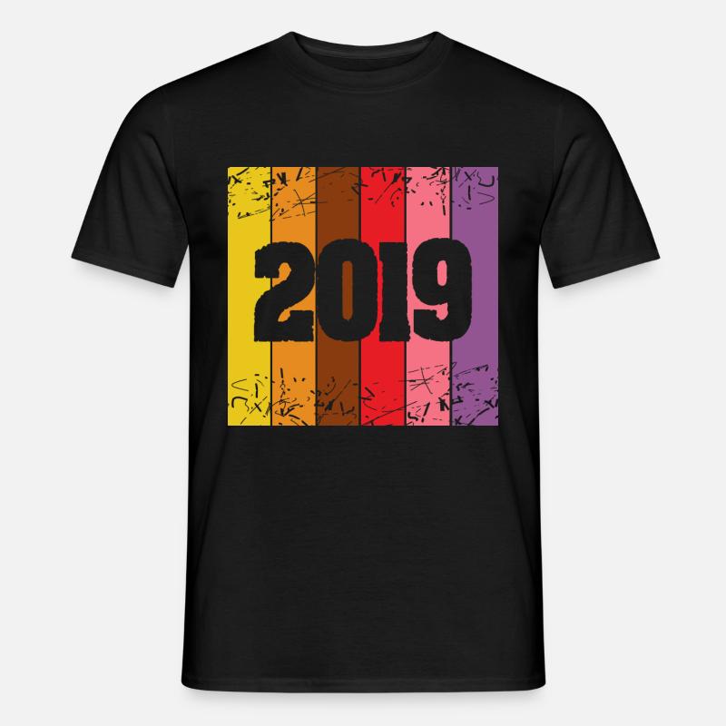2019 2019 - Männer T-Shirt - Schwarz