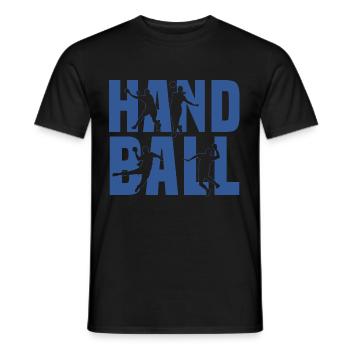 Handball Player Dabbing HandballEr Sport Gift - Men's T-Shirt - black - Front - AI Model Male 178 light (178cm)