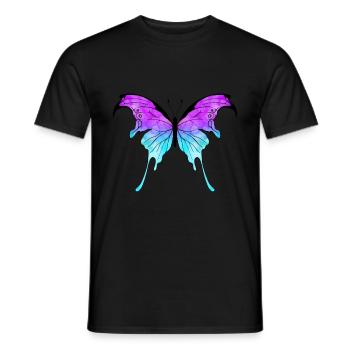 Schmetterling - Männer T-Shirt - Schwarz - Vorne - AI Model Male 178 light (178cm)