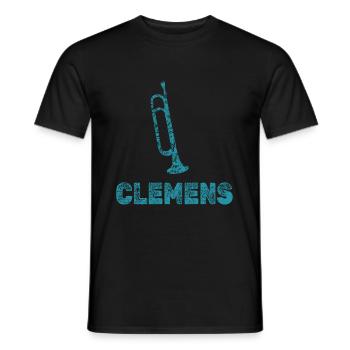Trumpets Clemens - Men's T-Shirt - black - Front - AI Model Male 178 light (178cm)