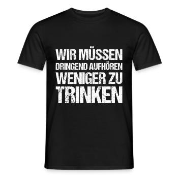 Sauf Sprüche Saufen Malle Party Urlaub Mallorca - Männer T-Shirt - Schwarz - Vorne - AI Model Male 178 light (178cm)
