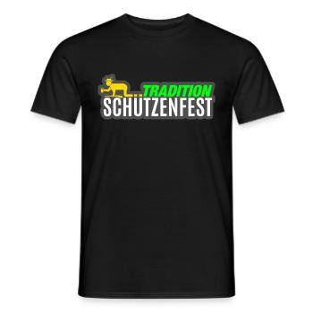 Tradition Schuetzenfest - Männer T-Shirt - Schwarz - Vorne - AI Model Male 178 light (178cm)
