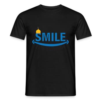 smile islam sunnah muhammad - Männer T-Shirt - Schwarz - Vorne - AI Model Male 178 light (178cm)