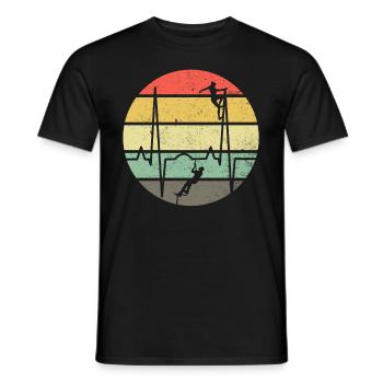 Escalade canyoning cadeau randonnée - T-shirt homme - noir - Devant - AI Model Male 178 light (178cm)