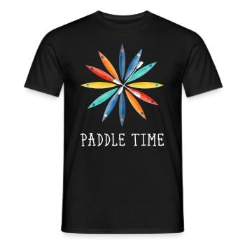 Rivière de kayak en eau vive - T-shirt homme - noir - Devant - AI Model Male 178 light (178cm)