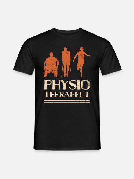 Physiotherapy gift physio therapist - Men's T-Shirt - black