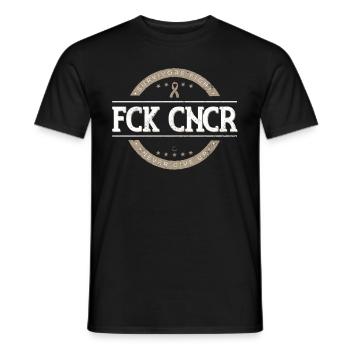 Cancer fight winner gift loop - Men's T-Shirt - black - Front - AI Model Male 178 light (178cm)