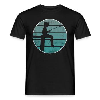 Angeln Geschenk Angler - Männer T-Shirt - Schwarz - Vorne - AI Model Male 178 light (178cm)
