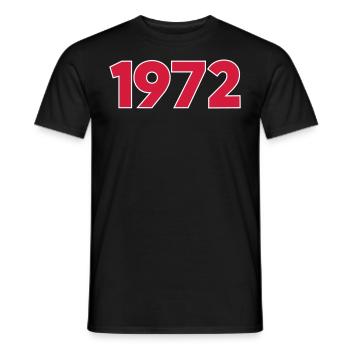 1972 Jahr Geburtsjahr - Männer T-Shirt - Schwarz - Vorne - AI Model Male 178 light (178cm)
