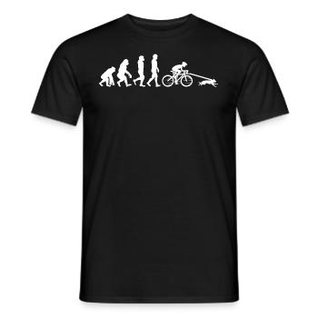Bikejoring DogScooting Dog Sport Bike Evolution - T-shirt homme - noir - Devant - AI Model Male 178 light (178cm)