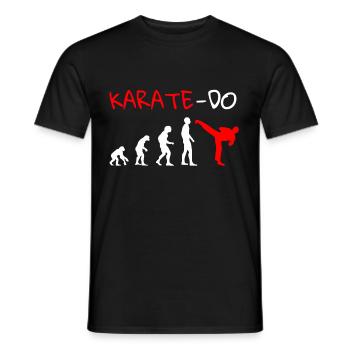 Karate Karateka Kamfsport - Männer T-Shirt - Schwarz - Vorne - AI Model Male 178 light (178cm)