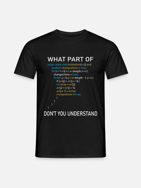 Programmeur disant idée cadeau informaticien - Mænd T-shirt - sort