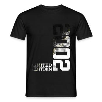 24TH BIRTHDAY LIMITED EDITION 2002 - Men's T-Shirt - black - Front - AI Model Male 178 light (178cm)