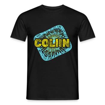 Geschenk für Collin - Männer T-Shirt - Schwarz - Vorne - AI Model Male 178 light (178cm)