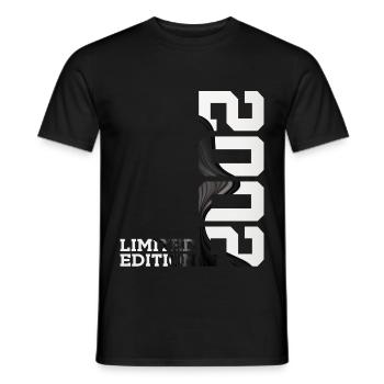 ÉDITION LIMITÉE 2002 24E ANNIVERSAIRE - T-shirt homme - noir - Devant - AI Model Male 178 light (178cm)