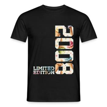 SOMMER LIMITED EDITION 2008 EIS 18. GEBURTSTAG - Men's T-Shirt - black - Front - AI Model Male 178 light (178cm)