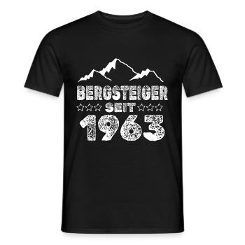 Jahr 1963 - Männer T-Shirt - Schwarz - Vorne - AI Model Male 178 light (178cm)