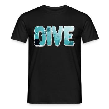 Diving Divers - Men's T-Shirt - black - Front - AI Model Male 178 light (178cm)