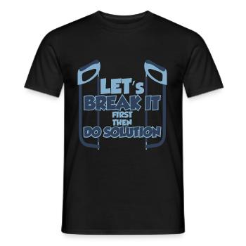Children's birthday boy sister baby gift - Men's T-Shirt - black - Front - AI Model Male 178 light (178cm)