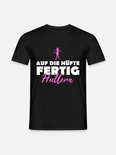 Lustige Huller Sprüche Frauen Hulahoop Geschenk - Männer T-Shirt - Schwarz