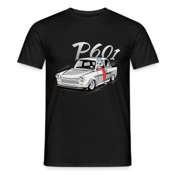  601 - Men's T-Shirt - black - Front - AI Model Male 178 light (178cm)