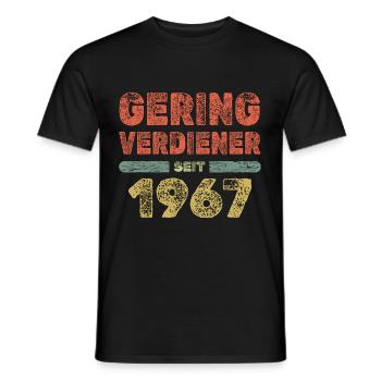 Witzig 1967 - Männer T-Shirt - Schwarz - Vorne - AI Model Male 178 light (178cm)