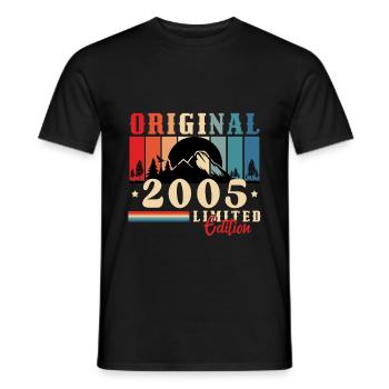 Original 2005 Millésime 2005 anniversaire 2005 - T-shirt homme - noir - Devant - AI Model Male 178 light (178cm)