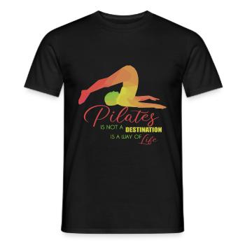 Pilates Geschenk - Männer T-Shirt - Schwarz - Vorne - AI Model Male 178 light (178cm)
