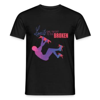 Bouldering - Men's T-Shirt - black - Front - AI Model Male 178 light (178cm)