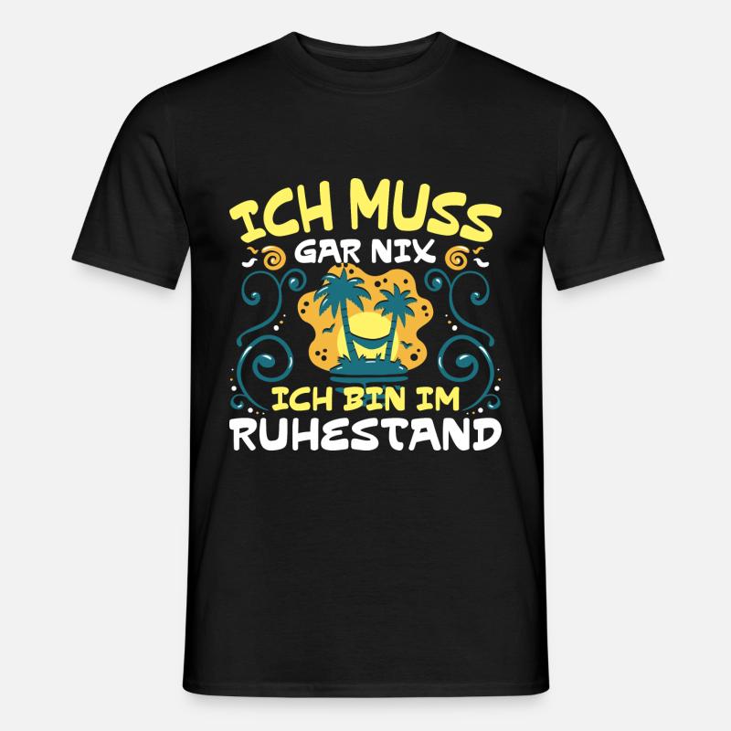 Rente Ruhestand - Männer T-Shirt - Schwarz