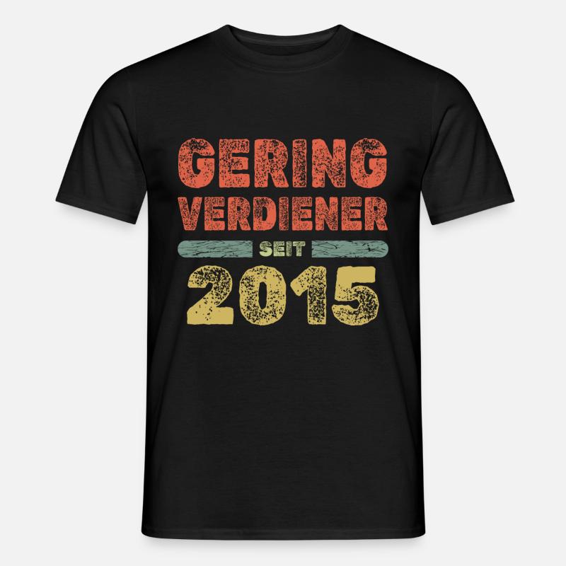 2015 2015 - Männer T-Shirt - Schwarz