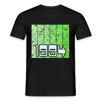 Jahr 1994 - Männer T-Shirt - Schwarz - Vorne - AI Model Male 178 light (178cm)