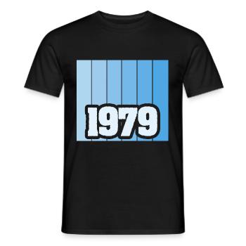 Witzig 1979 - Männer T-Shirt - Schwarz - Vorne - AI Model Male 178 light (178cm)