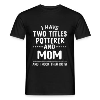 potter - Men's T-Shirt - black - Front - AI Model Male 178 light (178cm)