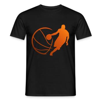 Basketball Dunking Basketballer Sport Dunking - Männer T-Shirt - Schwarz - Vorne - AI Model Male 178 light (178cm)