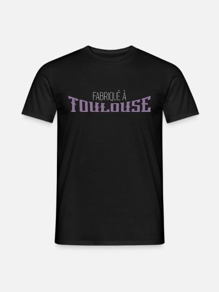 fabriqué à Toulouse. cadeau Toulouse - T-shirt homme - noir