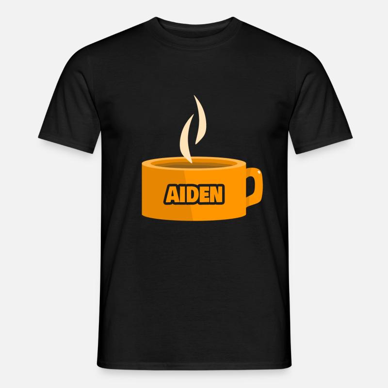 Tee Aiden - Männer T-Shirt - Schwarz