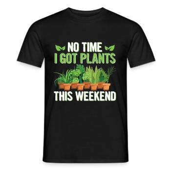 Amoureux des plantes disant pour un fan des plantes - T-shirt homme - noir - Devant - AI Model Male 178 light (178cm)