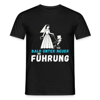 Bald Unter Neuer Führung Braut und Bräutigam - Männer T-Shirt - Schwarz - Vorne - AI Model Male 178 light (178cm)