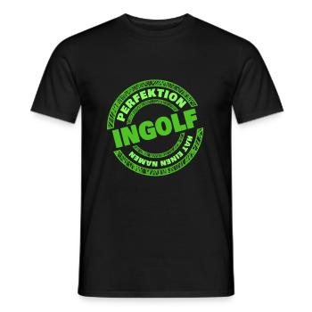 Perfektion Ingolf - Männer T-Shirt - Schwarz - Vorne - AI Model Male 178 light (178cm)