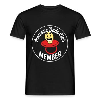 Awesome Dads Club Member of the Dads' Club - Men's T-Shirt - black - Front - AI Model Male 178 light (178cm)