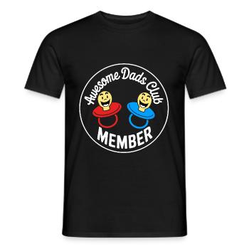 Awesome Dads Club Member of the Dads' Club - Men's T-Shirt - black - Front - AI Model Male 178 light (178cm)
