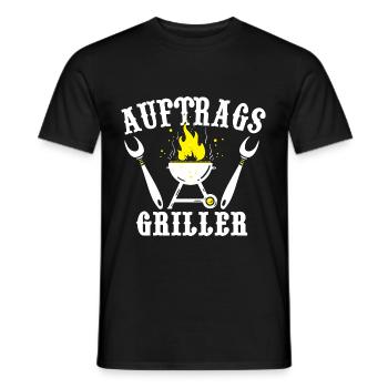 Grillen Grillmeister BBQ Grillkönig - Männer T-Shirt - Schwarz - Vorne - AI Model Male 178 light (178cm)