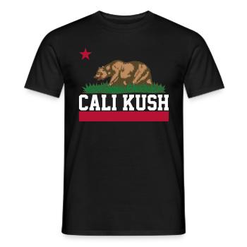 California Weed Cannabis Grass Weed Gift THC - Men's T-Shirt - black - Front - AI Model Male 178 light (178cm)