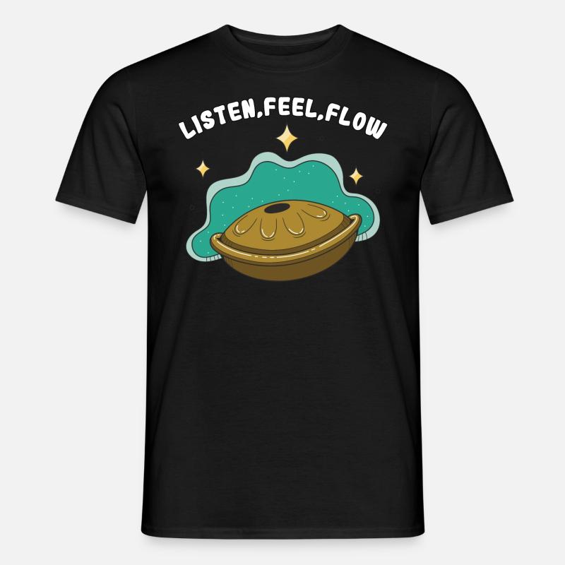 Handpan Spruch Percussion Instrument Geschenk - Männer T-Shirt - Schwarz