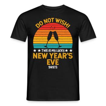 New Year - Männer T-Shirt - Schwarz - Vorne - AI Model Male 178 light (178cm)