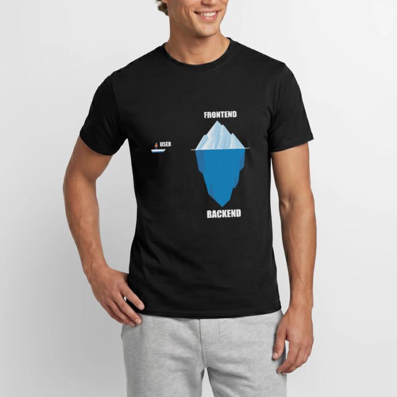 Developer backend computer scientist saying gift Men's T-Shirt