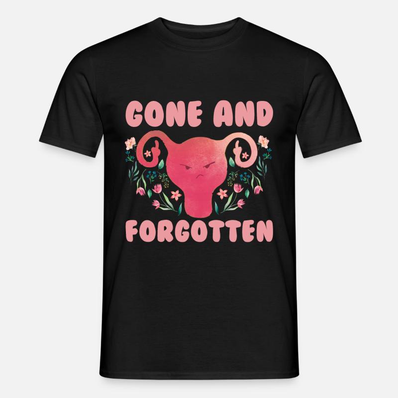 Uterus Gebärmutter Operation - Männer T-Shirt - Schwarz